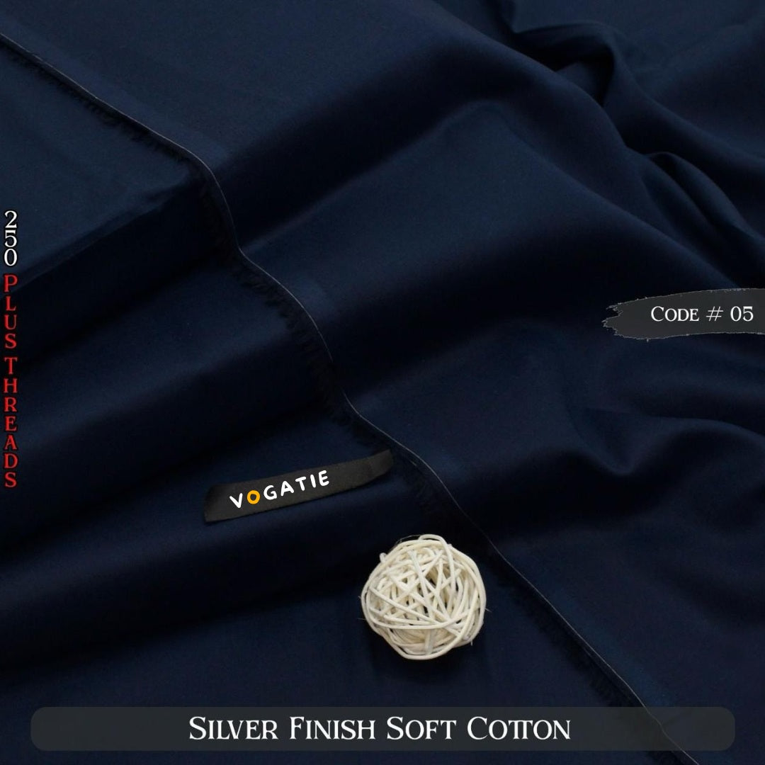 Silver Finish Soft Cotton