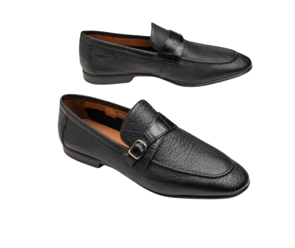 4259 SD BLK (Flexible Leather Shoes)