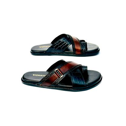 1144 Men’s Double-Shaded Quilted Slippers