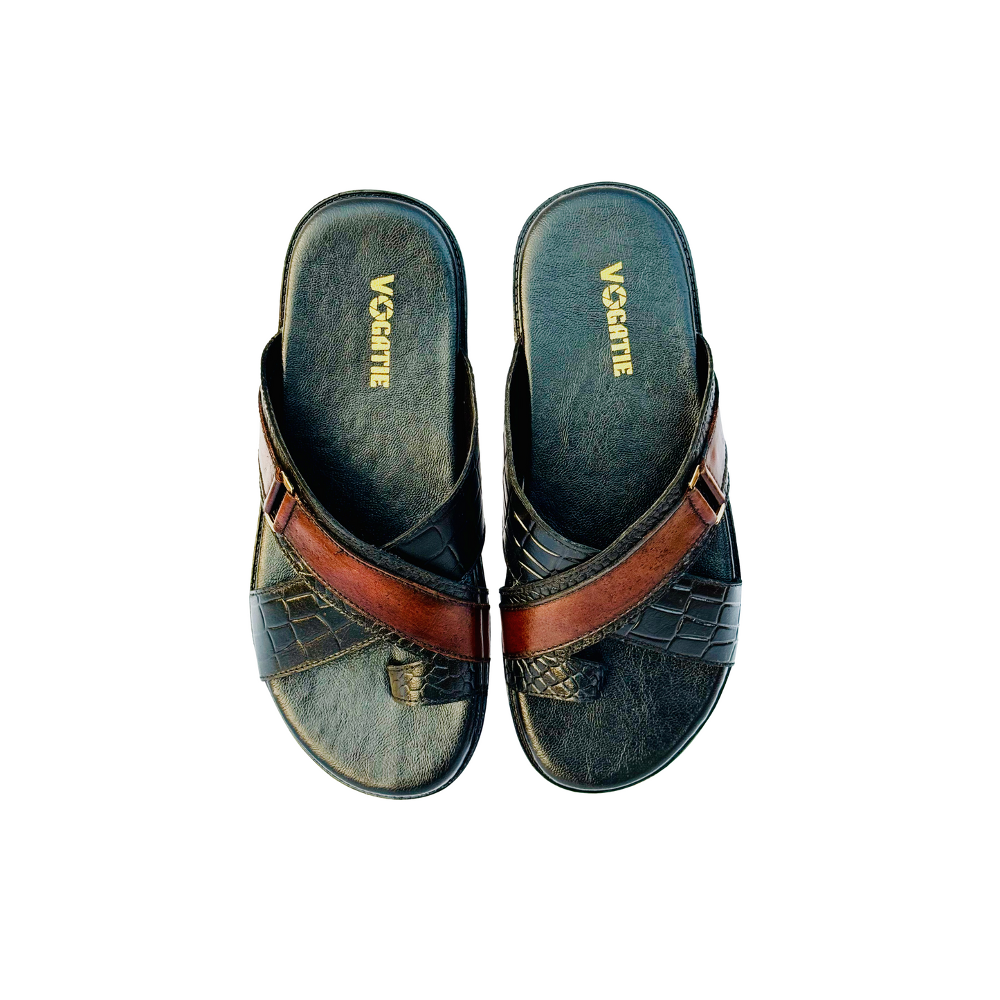 1144 Men’s Double-Shaded Quilted Slippers