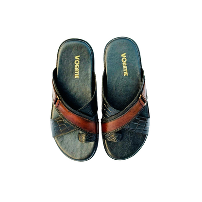 1144 Men’s Double-Shaded Quilted Slippers