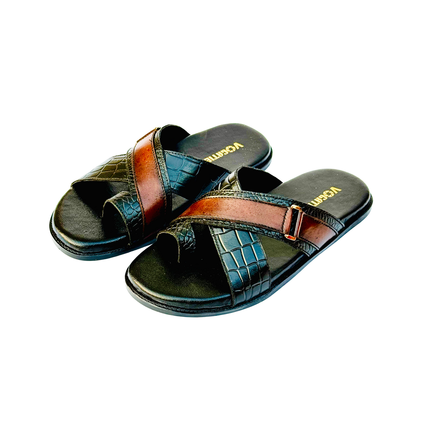 1144 Men’s Double-Shaded Quilted Slippers