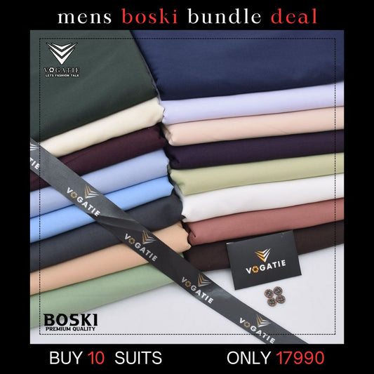 buy any 10 suits in 17990  (boski wash&wear)