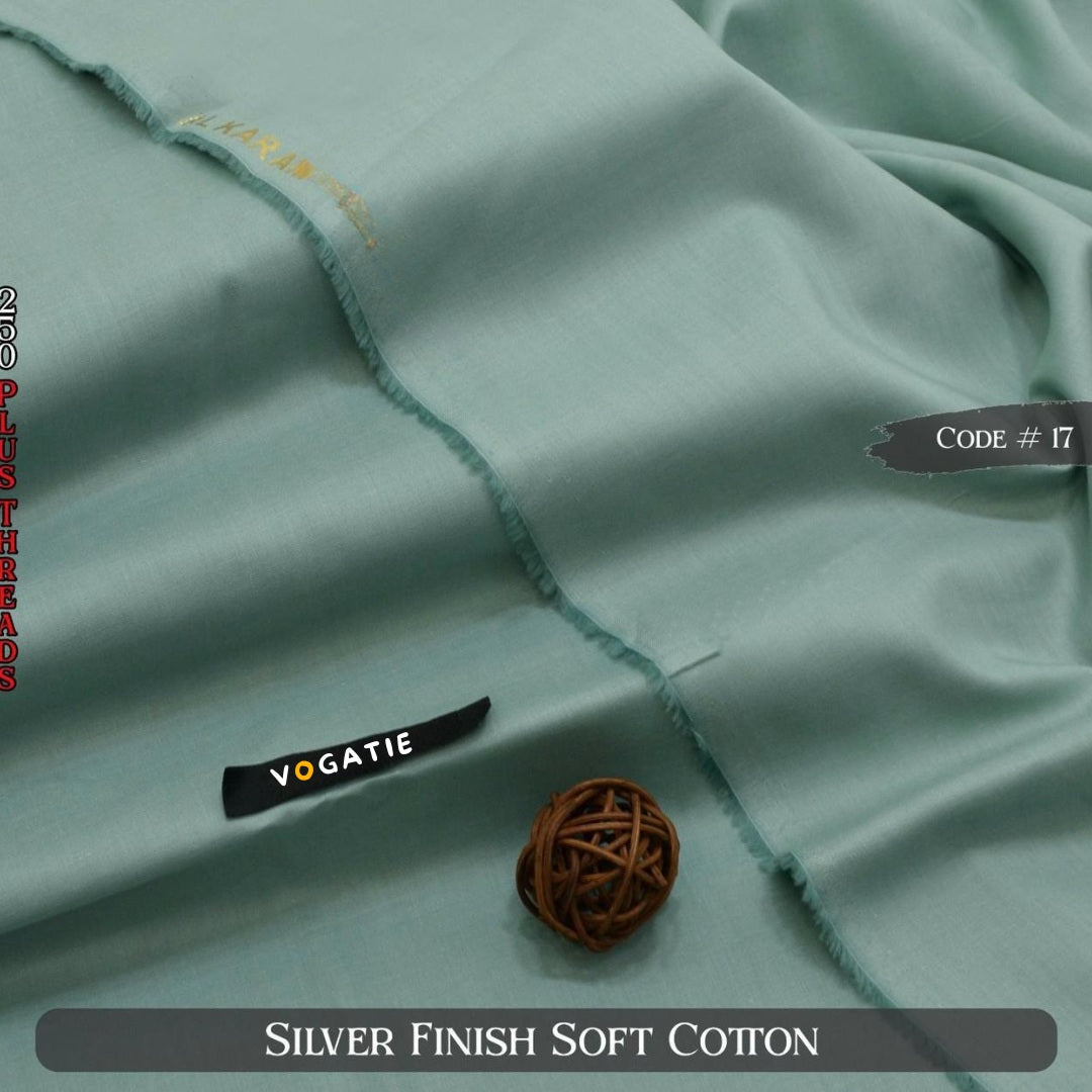 Silver Finish Soft Cotton