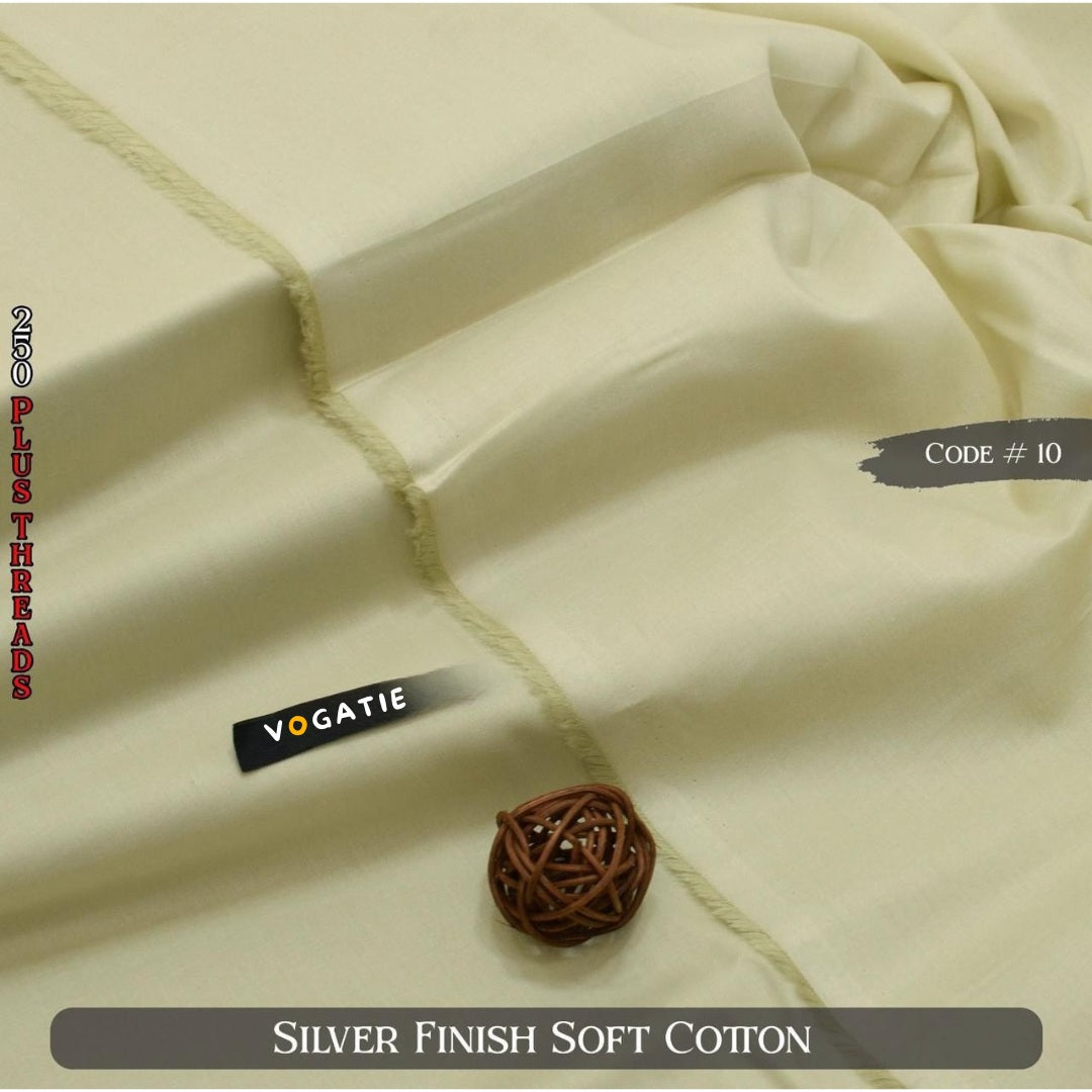 Silver Finish Soft Cotton