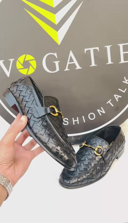 Knitted Hand Made Leather Shoes