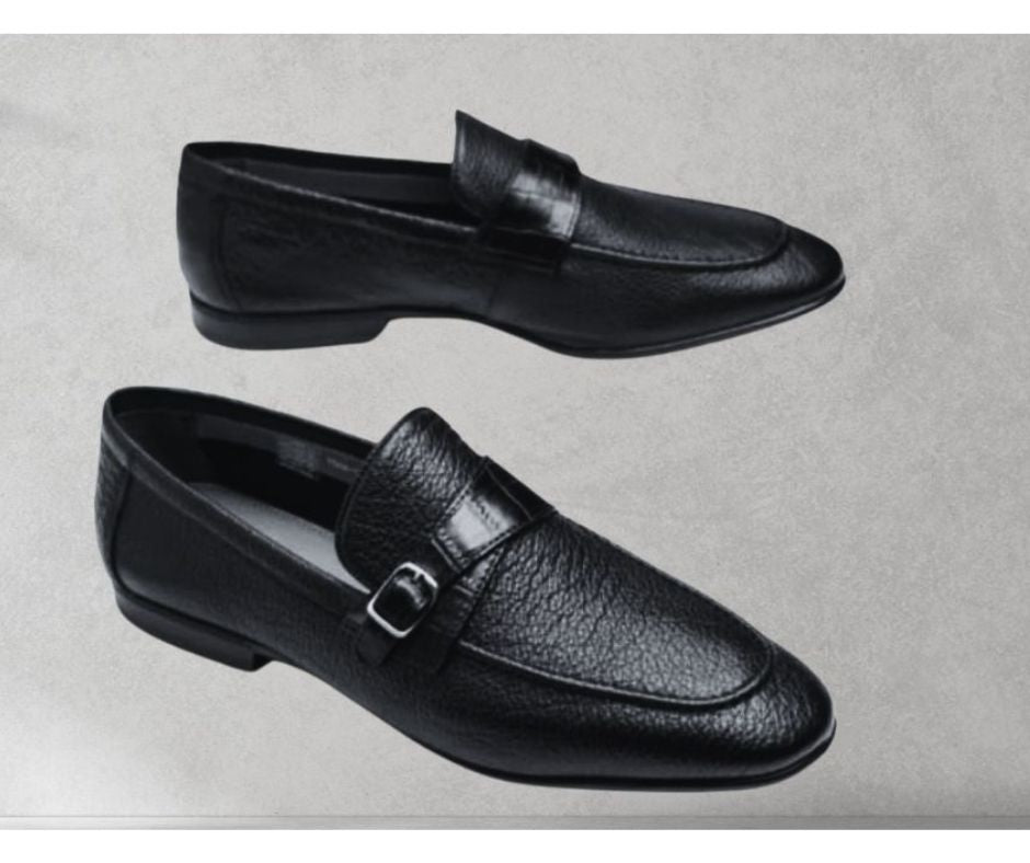 4259 SD BLK (Flexible Leather Shoes)